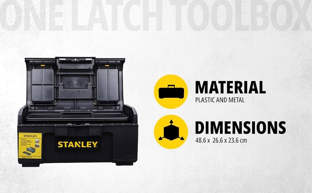 Amazon.co.jp: STANLEY 工具箱 黒黄 486×266×236 1-79-217 : DIY